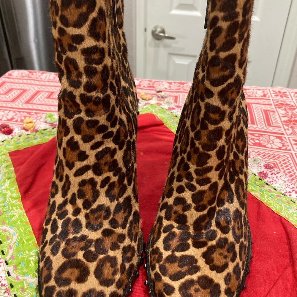 Gianni Bin Leopard Print Women's Boots